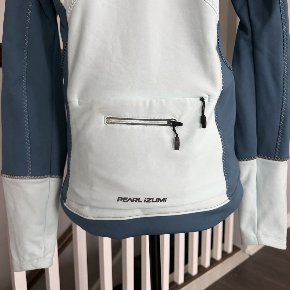 Pearl Izumi Elite Escape Cycling Soft Shell Jacket Womens Medium Teal Biking - Picture 5 of 12